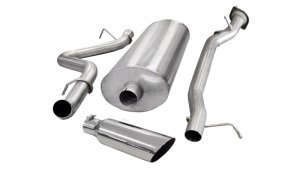 Chevrolet Silverado 2500 Performance Exhaust - Single Side Exit - CORSA Performance - Cat Back Sport - Polished - `07-`10